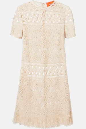 La DoubleJ Vestido corto Lacey de macramé
