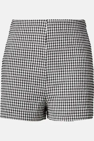 Rohe Róhe Shorts a cuadros vichy de tiro alto