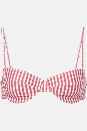 FAITHFULL THE BRAND Top de bikini Farrah a cuadros vichy
