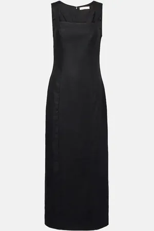 FAITHFULL THE BRAND Vestido midi Felice de lino