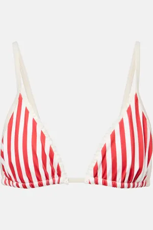 Bananhot Top de bikini triangular Candy a rayas