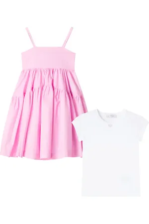 MONNALISA Vestido en popelín de algodón