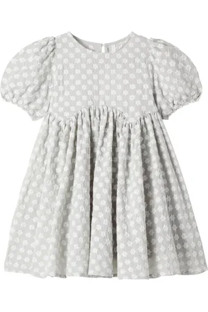 Rylee + Cru Vestido Rose de algodón bordado