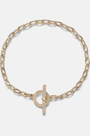 David Yurman Pulsera DY Madison® de oro de 18 ct con diamantes