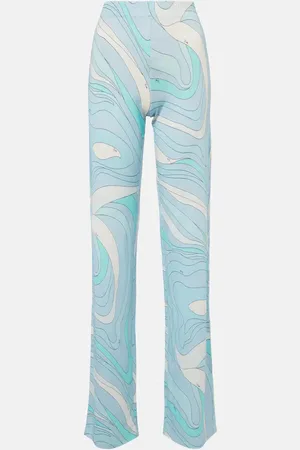 Puccini Pantalones rectos Marmo recto de jersey