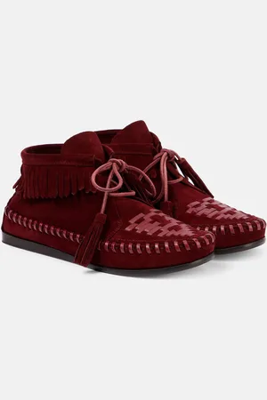 Isabel Marant Mocasines Felsa de ante con flecos