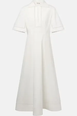 Rohe Róhe Vestido midi de popelín de algodón