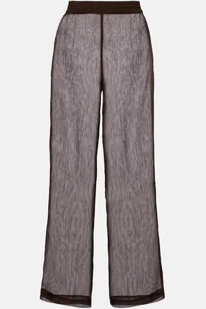 Jade Swim Pantalones rectos Mika de tiro alto