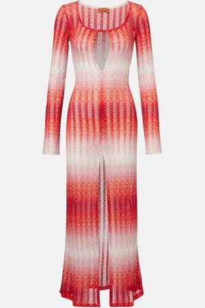 Missoni Vestido de playa de lamé en zigzag