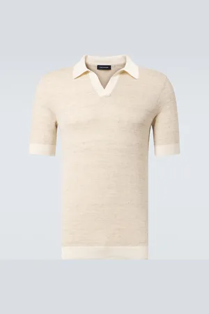 Thom Sweeney Polo en mezcla de algodón