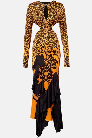 Etro Vestido midi con espalda abierta