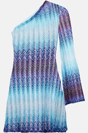 Missoni Vestido de playa asimétrico de lamé