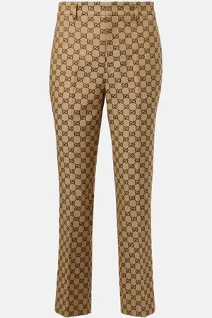 Gucci Pantalones rectos en mezcla de algodón