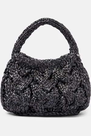 J.W.Anderson Bolso Cable Knit Small de rafia