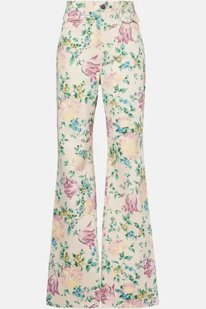 Chloé Chloé Jeans flared de tiro alto floral