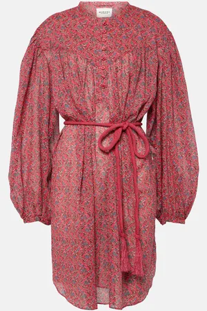 Marant Etoile Vestido corto Kildi de algodón floral