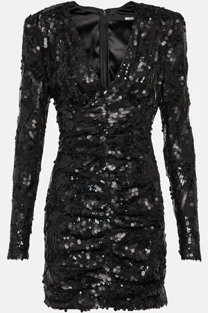 ROTATE Vestido envolvente con lentejuelas