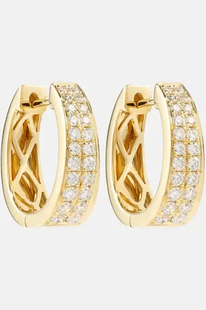 Anita Pendientes Meryl Small de oro de 18 ct con diamantes