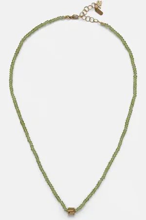 Suzanne Kalan Collar Infinite de oro de 18 ct con peridotos