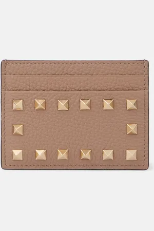 VALENTINO GARAVANI Tarjetero Rockstud de piel