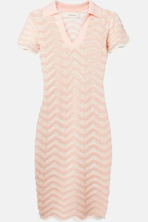 Bananhot Vestido corto Coco en mezcla de algodón a rayas
