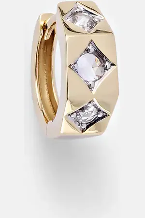 Marie Lichtenberg Pendiente individual Ecrou Small de oro de 18 ct con diamantes