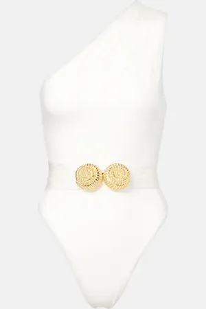 Balmain Bañador de un solo hombro