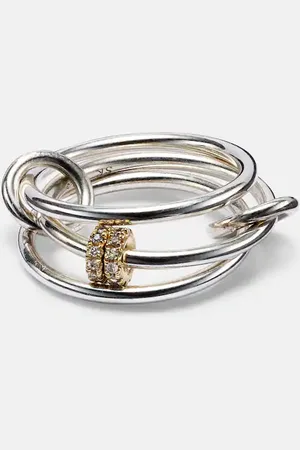 SPINELLI KILCOLLIN Anillos de plata de ley y oro de 18 ct con diamantes