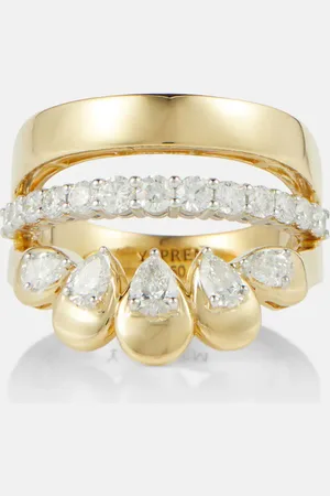 Yeprem Anillo de oro de 18 ct con diamantes