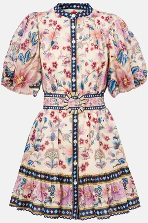 Farm Rio Vestido corto Superbloom Tapestry