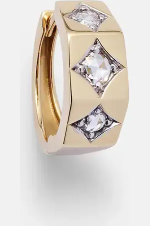 Marie Lichtenberg Pendiente individual Ecrou Medium de oro de 18 ct con diamantes