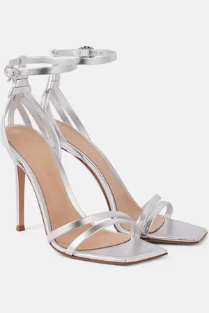 Gianvito Rossi Sandalias 105 de piel metalizada