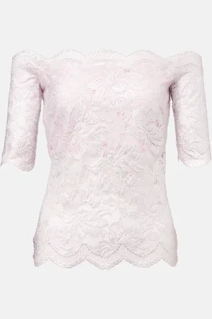 Paco rabanne Top de encaje floral