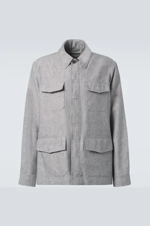 Dunhill Chaqueta utilitaria de lino
