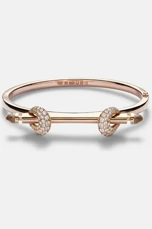Ananya Pulsera Chakra Icon de oro rosa de 18 ct con diamantes y cuarzo
