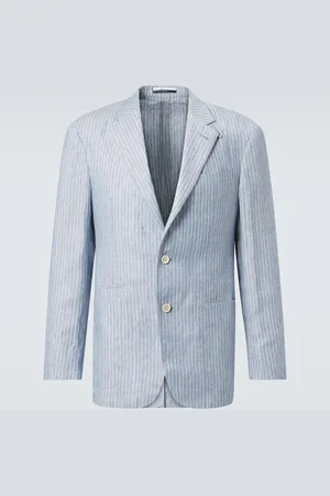 Dunhill Blazer en mezcla de lino a rayas