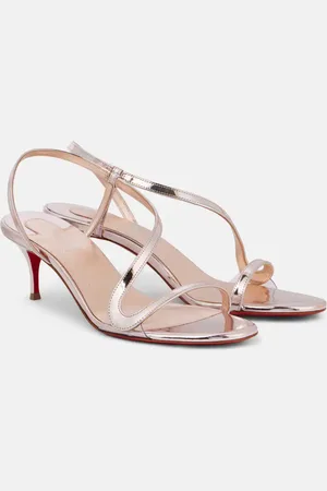 Christian Louboutin Sandalias Rosalie de piel metalizada