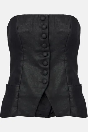 FAITHFULL THE BRAND Top de lino sin tirantes