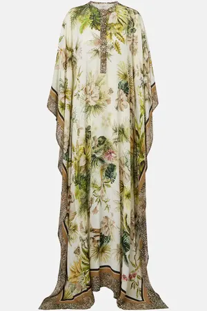 Elie saab Caftán Savannah de chifón estampado