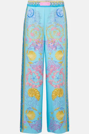 VERSACE Pantalones anchos estampados