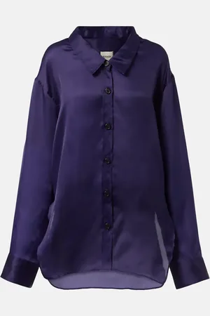 Khaite Camisa Herschel de organza de seda