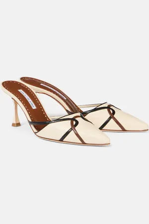 Manolo Blahnik Mules Ragheb 70 de piel