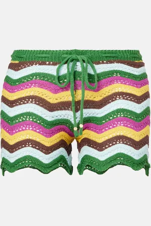 Bananhot Shorts Kim de croché a rayas