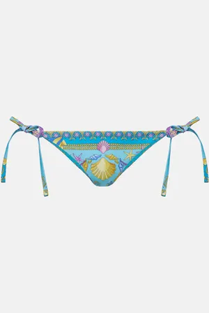 VERSACE Braga de bikini estampada
