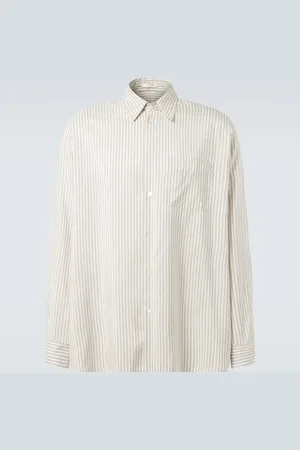 The Row Camisa Feme de seda a rayas