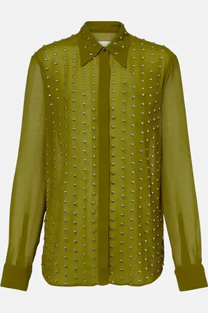 DRIES VAN NOTEN Camisa Chowy semitranslúcida con adornos