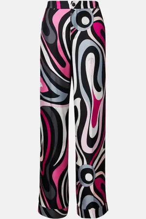 Puccini Pantalones rectos Marmo en sarga de seda