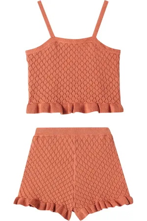 Rylee + Cru Set de top y shorts de croché de algodón
