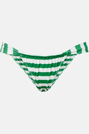SAME Braga de bikini a rayas fruncida