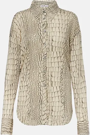 Acne Studios Camisa de jersey grabada